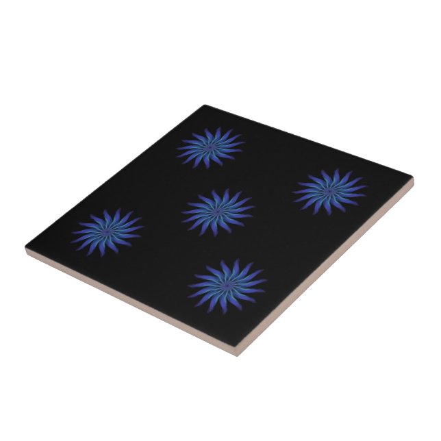 Floral Livre Magnífico Verde Azul Roxo    (Lateral)