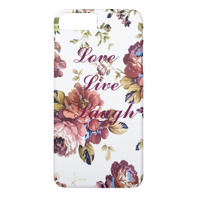 Floral Love Live Laugh capas de iphone (Verso)