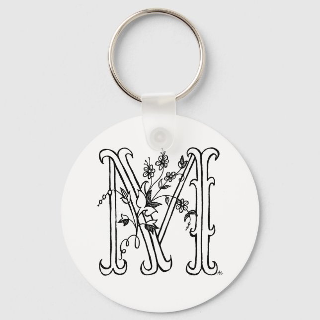 Floral M Chaveiro (Frente)
