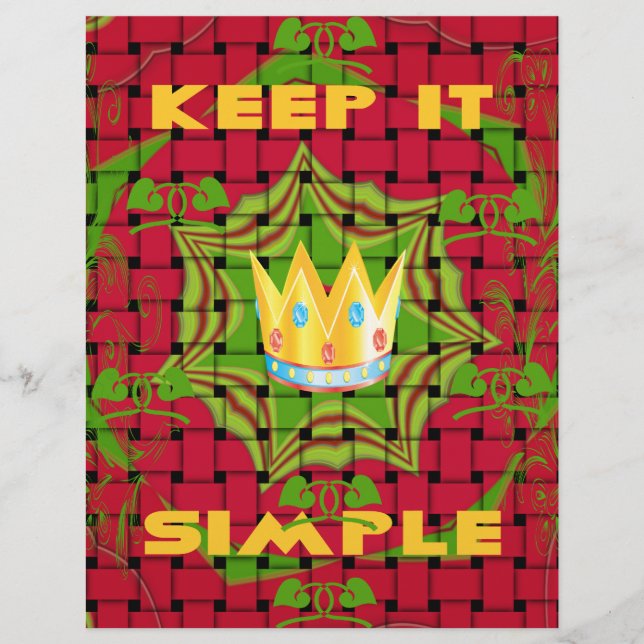 Floral Mantenha-o simples (Frente)