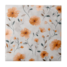 Floral Minimalista de Flores Selvagens de Aquarela