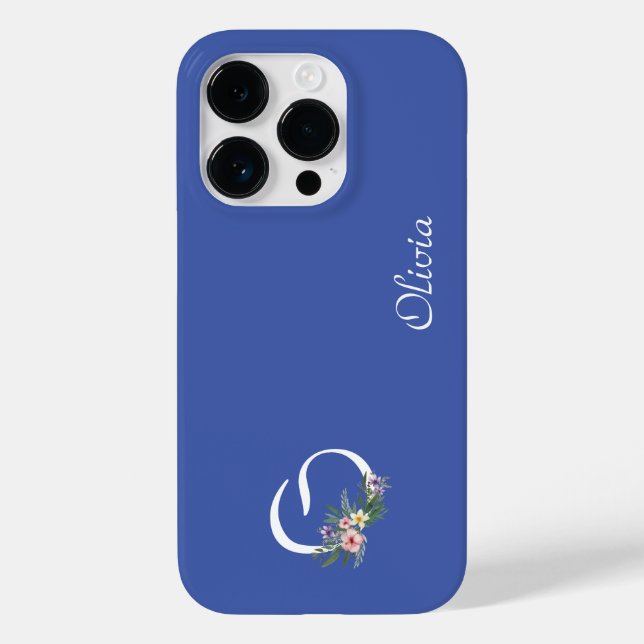 Floral Monogram Letter O Retirement Gift (Verso)