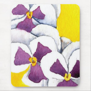 Floral Mousepad "Pansy #4"