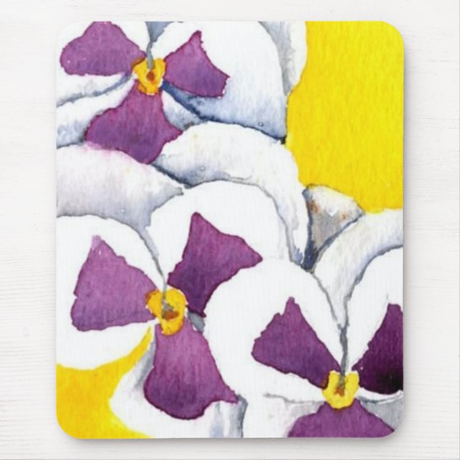 Floral Mousepad "Pansy #4" (Frente)