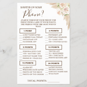 Floral O que está no seu cartão de jogo de Chá 