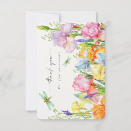 Floral Obrigado pelo seu cartão de compra.