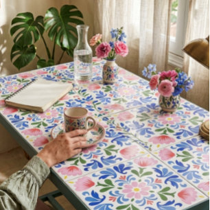 Floral Ousada em Fundo Branco Decorativo