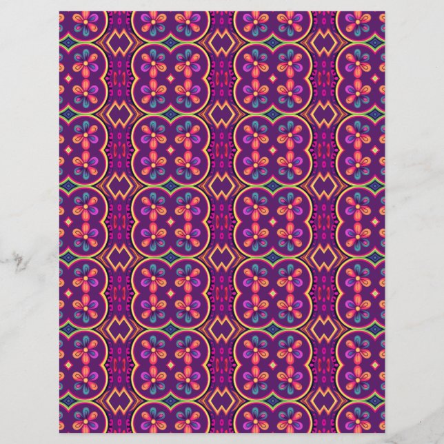 Floral Ousado Grande 9bv ScrapJournal (Frente)