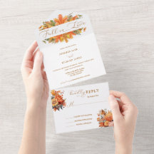 Floral Outono Aquarela | Casamento Apaixonante
