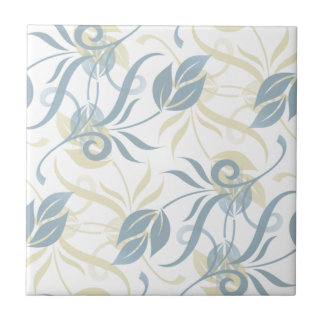 Floral Pattern in Slate Blue 
