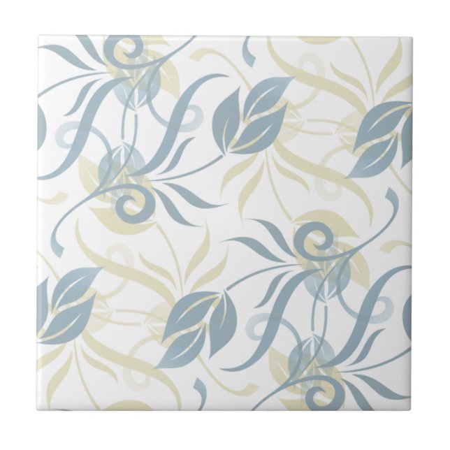 Floral Pattern in Slate Blue  (Frente)