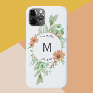 "Floral Peach" - capas de iphone personalizada Cas