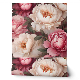 Floral Peony Rosa e White Tapeçaria
