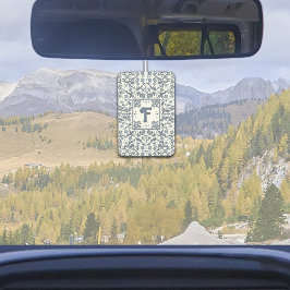 Floral Personalizado com Gráfico de Rico Azul Deni