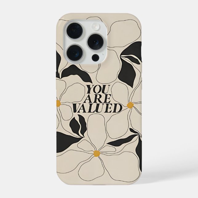 Floral Phone Case – Minimal Self Love (Verso)