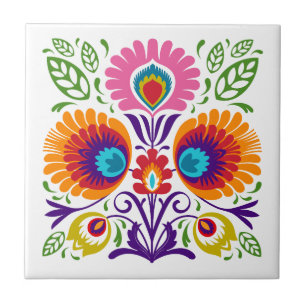 Floral Polish Folk Tiles