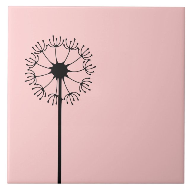 Floral preto do dente-de-leão (Frente)