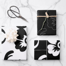 Floral Preto e Branco