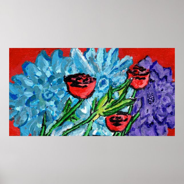 Floral Print, Value Poster  (Semi-Gloss) (Frente)