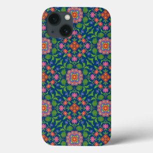 Floral Rangoli, Deep Blue Ipad Mini Caso-mate