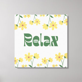 Floral Relax Canvas Print - Wall Art