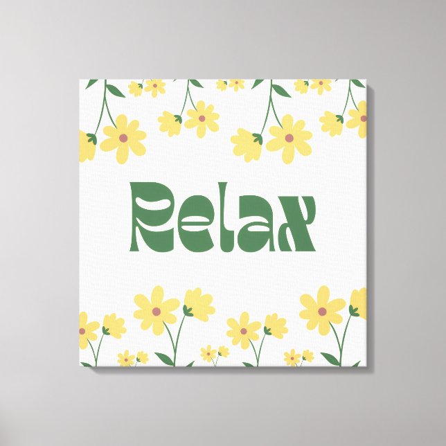Floral Relax Canvas Print - Wall Art (Frente)