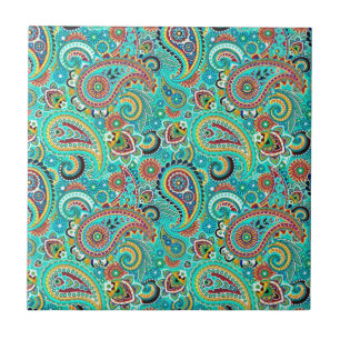 Floral Retro Paisley Colorida