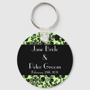 Floral Rococo Wedding, chaveiro de souvenir