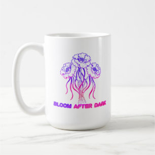 Floral Rosa Neon - Caneca de Café de Arte