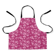 Floral rosa pequeno fofo com fundo magenta