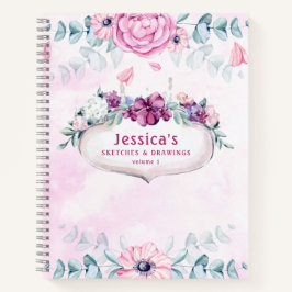 Floral Rosa | Vazio de desenhos e desenhos