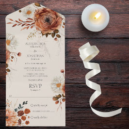 Floral Rustic Autumn em Beige