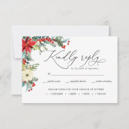 Floral Rústico | RSVP para Casamento Botânico de I