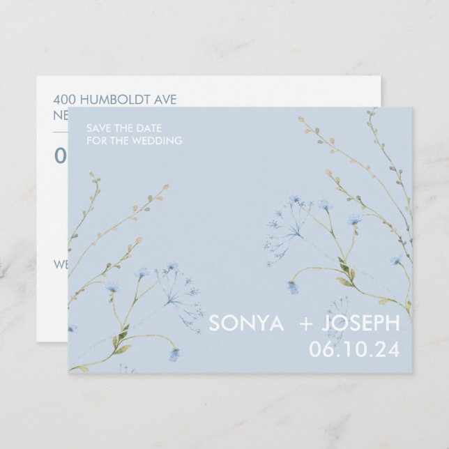 Floral Salvar a Data (Frente/Verso)