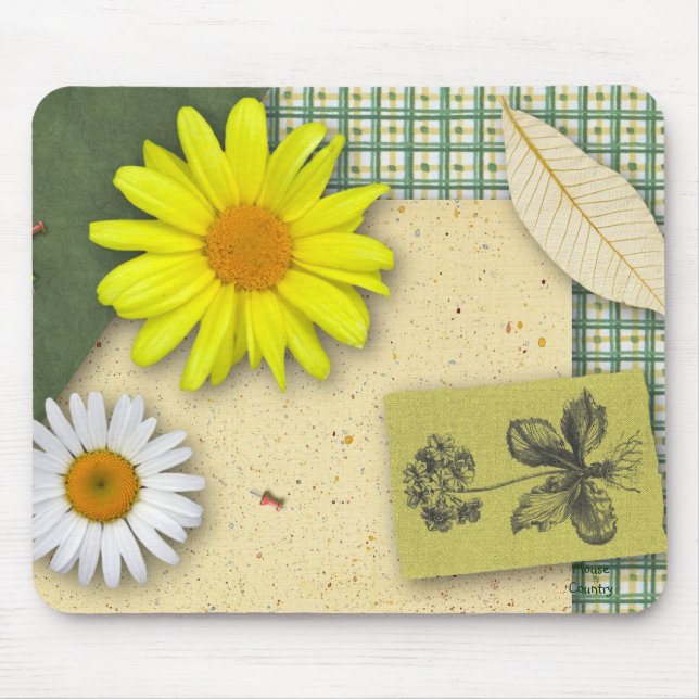 Floral Scrapbook Mousepad (Frente)
