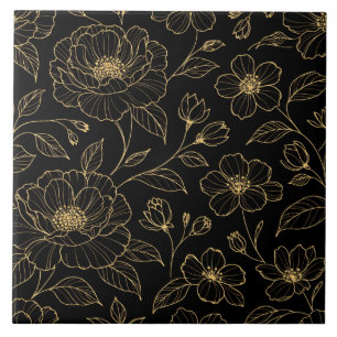 Floral Sem Costura Luxuosa Elegante