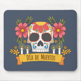 Floral Skull Dia de los Muertos | Mousepad
