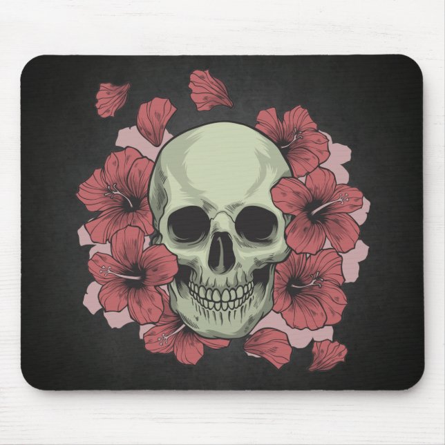Floral Skull Dia de los Muertos | Mousepad (Frente)