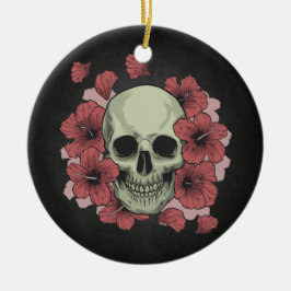 Floral Skull Dia de los Muertos | Ornamento