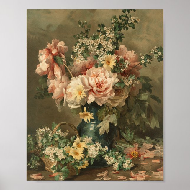 Floral Still Life Fine Art Poster Print (Frente)