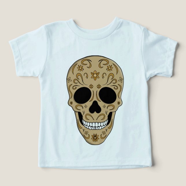 Floral Sugar Skull Dia de los Muertos (Design frontal)