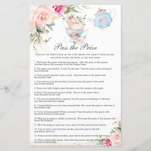 Floral Tea Party - Chá de fraldas Passe o Prêmio