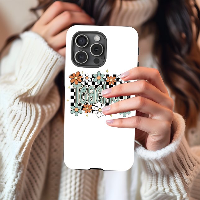 Floral Teacher iPhone 15 Pro Cases  (Floral teacher iPhone case)