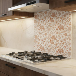 Floral Terracotta Toile Pattern