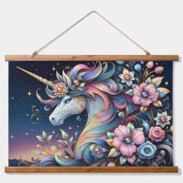 Floral Unicorn Night Fantasy