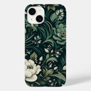 Floral Verde Esmeralda Escuro
