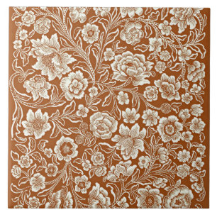 Floral Vintage em Siena Queimada
