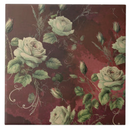 Floral Vintage Rosa Folhagem