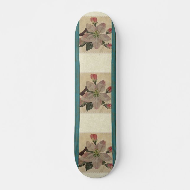 Floral:Vintage Skateboard (Frente)