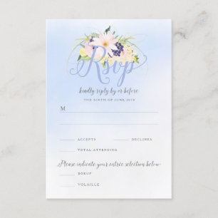 Floral Vintage Spring Weding RSVP